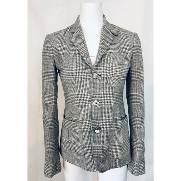 Ralph Lauren Camel Hair Blazer Gray 